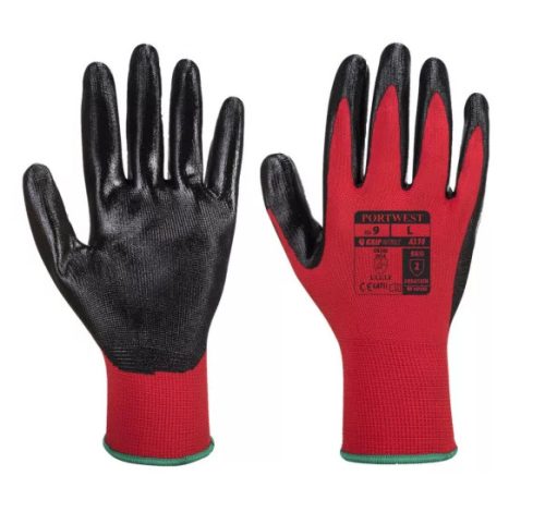 RWPGRD10 Kesztyű PERFECT GRIP RED latex 10 24db/k